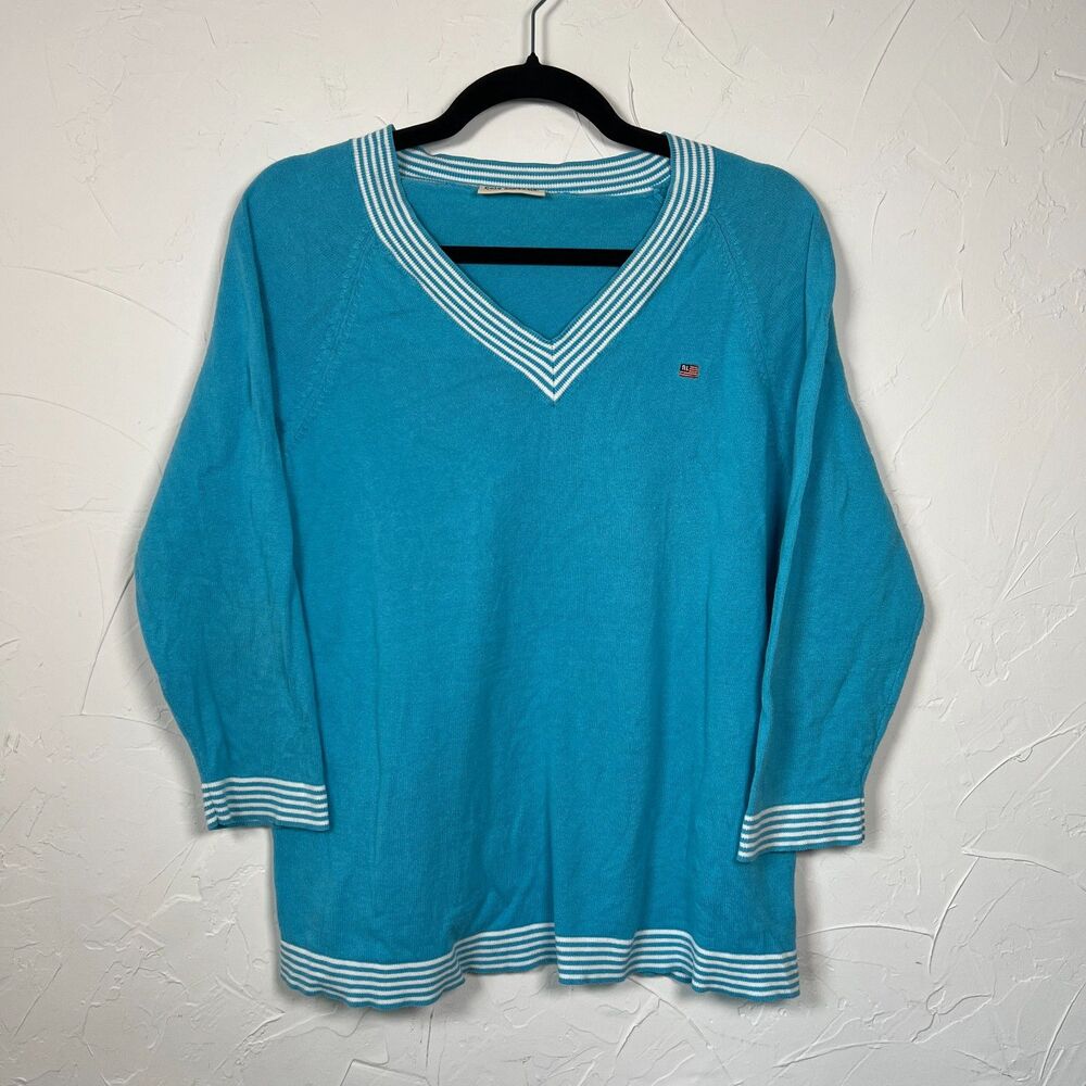 Polo Jeans Co. Ralph‎ Lauren V-Neck Sweater Preppy Vintage Look